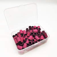 Lucida bandes de ponçage rose manucure pédicure outil perceuse à ongles accessoires outils de retrait de Gel 100 pièces/boîte