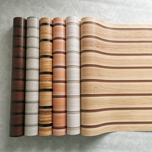 Jinyi líneas de rayas de madera pared y decoración extraíble autoadhesivo Peel and Stick <span class=keywords><strong>vinilo</strong></span> plástico decoración económica papel tapiz envoltura - Product Image 5