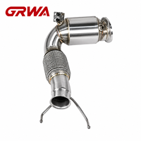 GRWA Downpipe Catalyzed Personnalisé B48 pour BMW MINI Cooper S JCW F-Series 2.0T 3 Pouces SS304 Tuyaux d'Échappement Performance