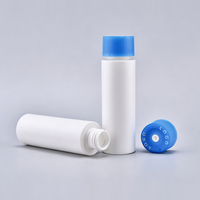 Vente en gros de contenants cosmétiques blancs, emballages pour crème pour le visage, fond de teint, shampoing, flacon en plastique à presser avec bouchon à visser