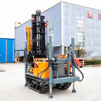 Foreuse rotative multifonctionnelle pour roches profondes, mini-foreuse portable diesel avec boîte de vitesses, pour puits jusqu'à 160 m de profondeur