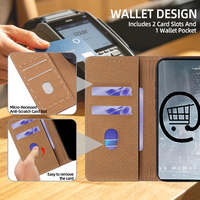 Étui à rabat magnétique en cuir véritable classique, protection antichoc pour Samsung Galaxy S26 Ultra S25 S24 S23 Plus, étui de protection