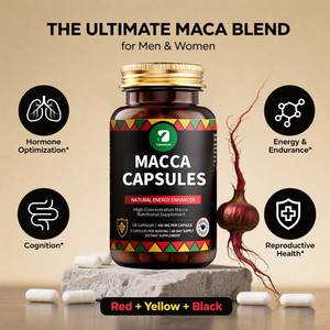 OEM 120 Piezas Cápsulas de Maca Suplemento nutricional de Maca de alta concentración Suplementos potenciadores de energía natural - Product Image 6