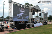 Sistema de Elevación de Truss para Escenarios de Alta Capacidad, Estable y Antivibración, para Montaje de Pantallas LED y Line Array en Conciertos a Gran Escala