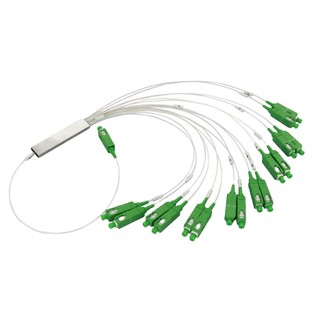 1x2 1x4 1x8 1x16 1x32 1x64 SC  APC UPC steel tube fiber optical mini PLC splitter