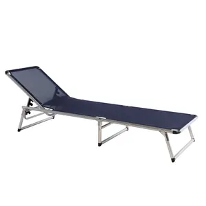 户外折叠海滩躺椅便携式太阳椅与三个位置日光浴床