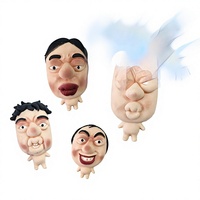 Seltsame, ausgefallene kleine Stressabbau-Gummi-Quetschspielzeuge: Maskenpuppen – schnell wiederfedernde, lustige Squishy-Artikel für junge Erwachsene und Menschen mittleren Alters