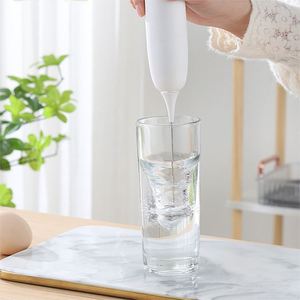 เครื่องตีฟองนมสีขาวแบบพกพา สแตนเลสไร้สาย สำหรับโปรโมชั่น ขายดี - Product Image 5