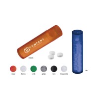 Contenedor de Alimentos de Plástico Minimalista con Tapa Hermética, Portátil, Reutilizable y a Prueba de Humedad, Marca Mint Cylinder Glam White Label
