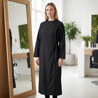 Cape de coiffure professionnelle imperméable style kimono pour styliste, tablier de barbier, robe de protection pour salon de coiffure, pour client