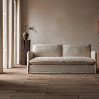 Modernes, einfaches, kleines, quadratisches, modulares Sofa-Set aus Stoff, waschbar, mit hohem Schwammgehalt, für Hotels, rechteckige Form für das Wohnzimmer