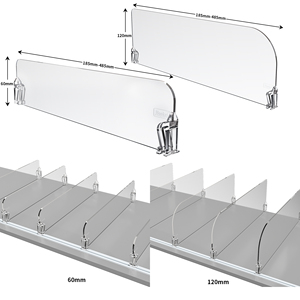 Divisor magnético de estante de <span class=keywords><strong>PET</strong></span> para exhibición de supermercado Separadores Divisor para tienda minorista - Product Image 1