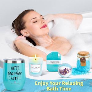 Taza de Acero Inoxidable de Lujo para Mujer, Regalo para el Día de San Valentín o el Día de la Madre, Kit de Spa para el Cuidado Corporal Ruizhuo Hecho a Mano - Set de Regalo Popular - Product Image 5