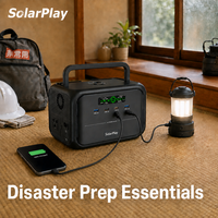 Stations d'alimentation portables Solarplay Q300 288Wh LiFePO4 pour le camping et la pêche, mini générateur solaire 300W