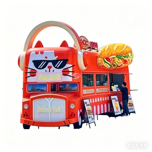 Worldwide Shipping AVIA Single Decker Bus Food Trailer Aluminum Fiberglass <b>Drink</b> <b>Bar</b> Truck Dining Cart - Product Image 1