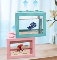Aquarium portable décoration, Mini aquarium, animaux 100% en plastique