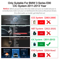 NaviHua Nouveau autoradio GPS avec écran tactile de 8,8 pouces, système Linux, Carplay, lecteur DVD pour BMW Série 3 E90 CIC 2008 2012