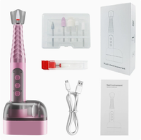 Lime à ongles électrique sans fil réglable à 6 vitesses, kit professionnel rechargeable pour salon et usage domestique