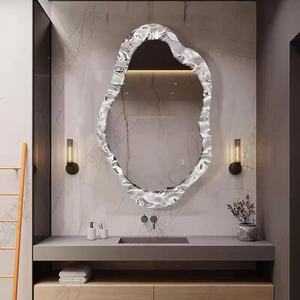 <span class=keywords><strong>Espejo</strong></span> Decorativo de <span class=keywords><strong>Baño</strong></span> de Moda de 60X100CM, <span class=keywords><strong>Espejo</strong></span> Irregular de Estilo Retro del Norte, <span class=keywords><strong>Espejo</strong></span> de Escritorio - Product Image 2