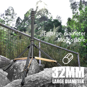 Qzsd Ls325c 266Cm Có Thể Tháo Rời Nhôm Đèn Đứng Với Gấp Chức Năng LED Ánh Sáng Sợi Carbon Chất Liệu Chủ Tay Cực Đứng - Product Image 5