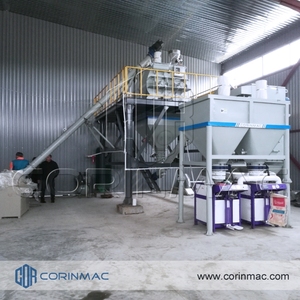 Línea <span class=keywords><strong>de</strong></span> mortero seco automática CORINMAC con control PLC, fácil operación, mezcladora autonivelante para adhesivo <span class=keywords><strong>de</strong></span> baldosas cerámicas y construcción - Product Image 3