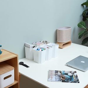 Plastic Storage <b>Bins</b> with 6 Detachable Inserts Clear Storage Box with <b>Lids</b> Multipurpose Stackable Storage <b>Bins</b> for Organizing to - Product Image 4