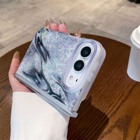 Étui de luxe à paillettes dégradées pour iPhone Duo Apple 18 Fold, étui de protection d'écran pliable avec protection de la charnière