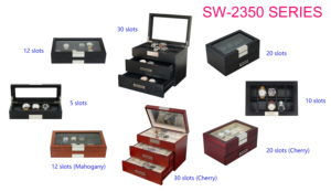 Sonny 30 Slot legno parcheggiatore scatole regalo di natale per la <span class=keywords><strong>collezione</strong></span> di <span class=keywords><strong>orologi</strong></span> da uomo - Product Image 6