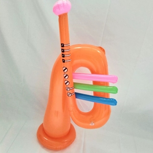 Trompeta inflable de juguete multicolor al por mayor para juegos de jardín de infantes, actuaciones en escenarios y fiestas infantiles - Product Image 3
