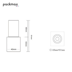 New arrival: 30ml square thick-bottom glass <b>foundation</b>/serum bottle with transparent spray pump - Product Image 4