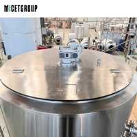 MICET 1500l Machine Commerciale Industrielle en Acier Inoxydable pour Infusion de Thé et Kombucha avec Lame Mélangeuse et Réservoir d'Infusion
