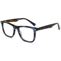 Gafas de Sol de Diseño Cuadradas de Acetato para Hombre, Montura de Gafas de Moda de Lujo 2026, Gafas Ópticas Deportivas para Ocio al Aire Libre
