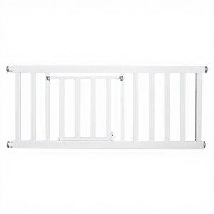 Puerta de Aislamiento Moderna <span class=keywords><strong>para</strong></span> Mascotas, Barrera Anti-entupimiento <span class=keywords><strong>para</strong></span> Gatos y <span class=keywords><strong>Perros</strong></span>, Valla Interior de Seguridad Metálica Ajustable con Cierre Push-Up - Product Image 1