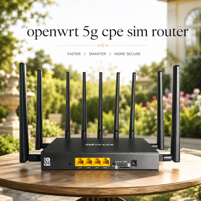 ODM/OEM 5G MT7981B Openwrt 2.4G 5.8G 4g Lte 5g Dual Sim 3000mbps Wifi6 Wi-fi Router 5g With Sim Card Slot Unlocked 5g Sim Router