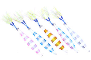 Hunthouse — leurre phosphorescent à enfoncement lent, appât artificiel idéal pour la pêche à la turlutte, 60/80/100/160/210g - Product Image 6