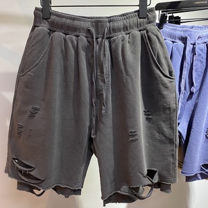 2023 Men Destress Broken <span class=keywords><strong>Shorts</strong></span> Heavy Destress para hombres Big Destroy Hole Ripped <span class=keywords><strong>Shorts</strong></span> para hombres - Product Image 4