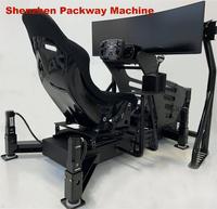 4 Dof Motion Platform AC220V Servo Motor Car Simulator Ethernet Pc Game Simulador de conducción con controlador integrado