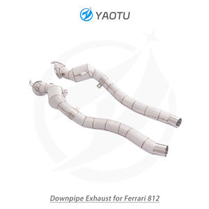 Collecteurs d'échappement en acier inoxydable haute performance YT avec catalyseur à trois voies et haut débit, adaptés à la Ferrari 812 - Product Image 6