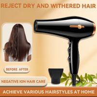 Pengering Rambut Salon yang Ditingkatkan dengan Nozzle Konsentrator, Motor AC 2200W, Perlindungan Panas, Desain Ramah Perjalanan, Pengeringan Instan, Hotel