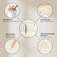 Séchoir à linge portable en forme de pieuvre, gain de place, pour intérieur et extérieur