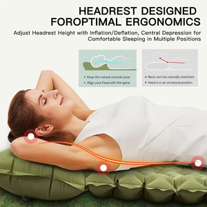Colchón de Aire Autoinflable Doble con Bomba Integrada y Almohada para Viajes, Vacaciones, Camping y Senderismo - Product Image 3