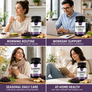 Ingrédients personnalisés Shecome, baies d'églantier, vitamines C et zinc, soutien immunitaire, capsules à base de baies d'églantier, vitamines C et zinc - Product Image 3