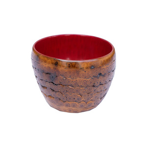 Bamboo Root Lacquer Tea Cup Master Cup For Tea Ceremony Art Collectible Zhejiang Craft - Product Image 5