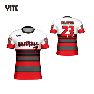 Jersey bisbol pria dan wanita buatan khusus kaus latihan tim desain mode pakaian olahraga sejuk - Product Image 1