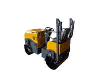 Compacteur de chaussée léger à double tambour, mini-rouleau compresseur routier compact JQ pour travaux de pavage à petite échelle