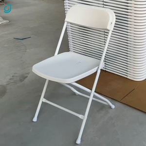 Outdoor <strong>Chair</strong> Stackable Rental Party Foldable <strong>Chairs</strong> <strong>White</strong> Plastic Wedding Wimbledon Resin <strong>Folding</strong> <strong>Chair</strong> for Event - Product Image 1