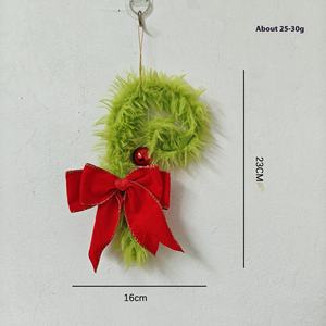 Arbre de Noël festif de 23cm, ornements suspendus, décorations de centre commercial avec sac d'emballage, arrangement élégant pour arbre de Noël - Product Image 3