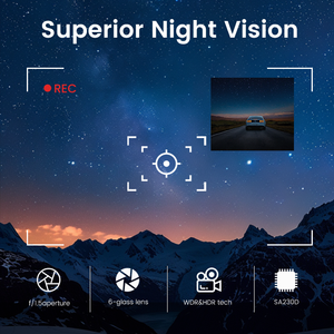 Camera hành trình ô tô 4K+2K 2160P WIFI GPS, camera kép, chip Sony IMX415, ghi hình kép, chế độ giám sát đỗ xe, chế độ giám sát an ninh - Product Image 6