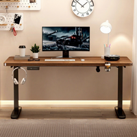 Bureau pratique avec trou de gestion des câbles, cadre en métal solide, plateau large, bureau informatique pour la maison, le bureau, l'étude et l'espace de travail