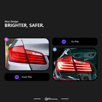 Feux avant BBA Car Styling pour BMW Série 5 F10, feux arrière LED 2011-2017, projecteur haute puissance, signal dynamique DRL, pièces automobiles